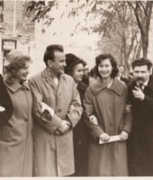 С сослуживцами 70-е годы